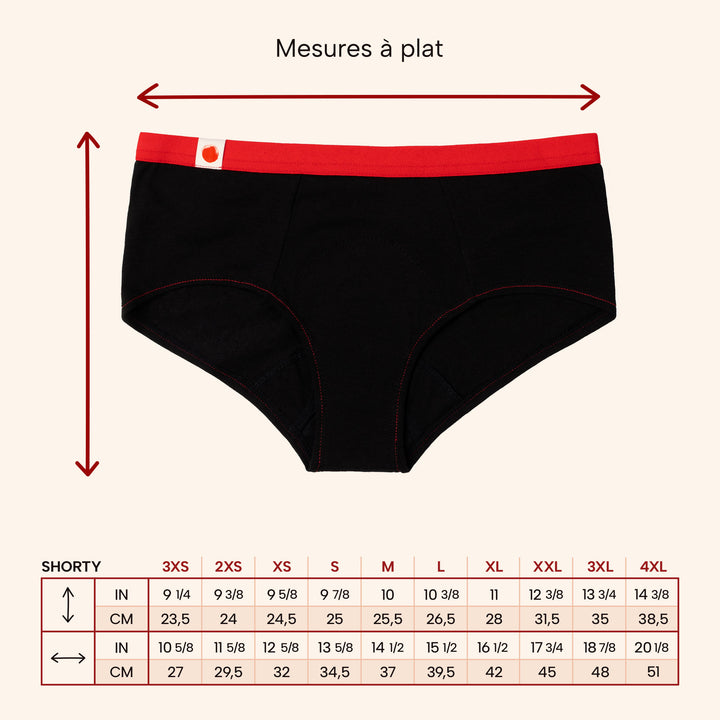 La Shorty ✦ Culotte menstruelle 3-en-1