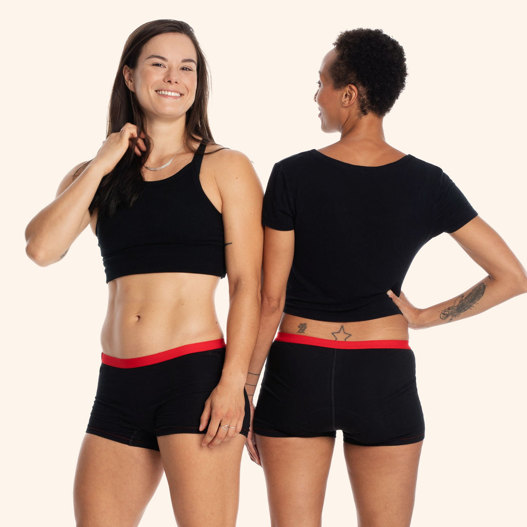 Deux femme en culotte boxer