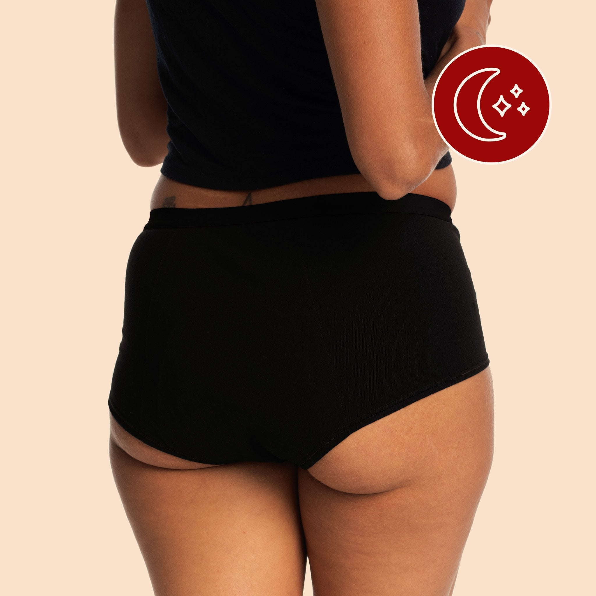Shero LeakProof Period Underwear, Natural Odor Control & Moisture Wicking  Bikini Underwear for Women, S, Black 