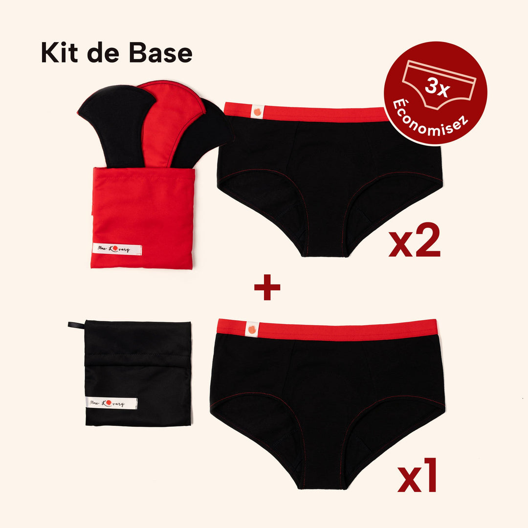 Composition du pack de culottes menstruelles