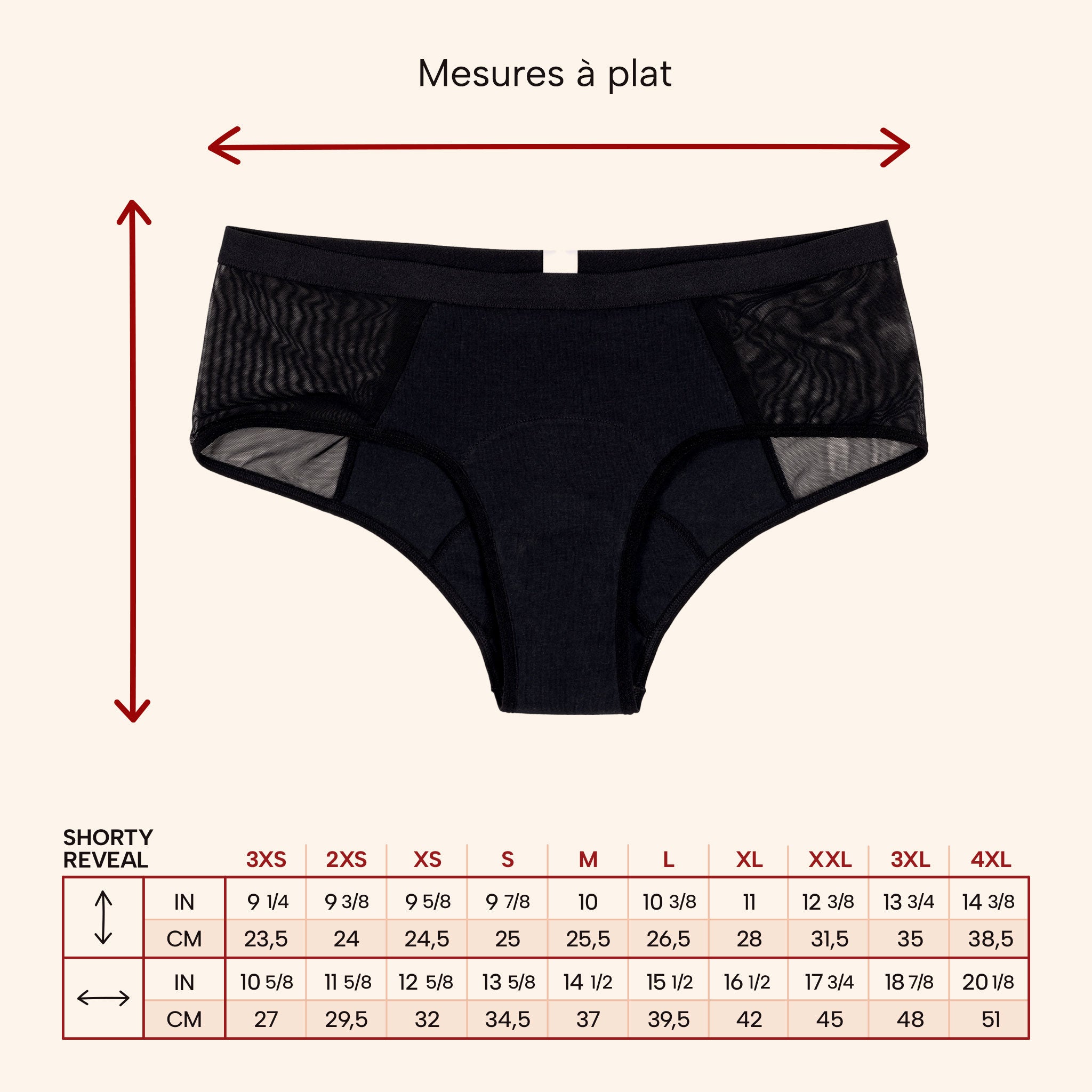 Shorty Reveal ✦ 3-in-1 Period Underwear