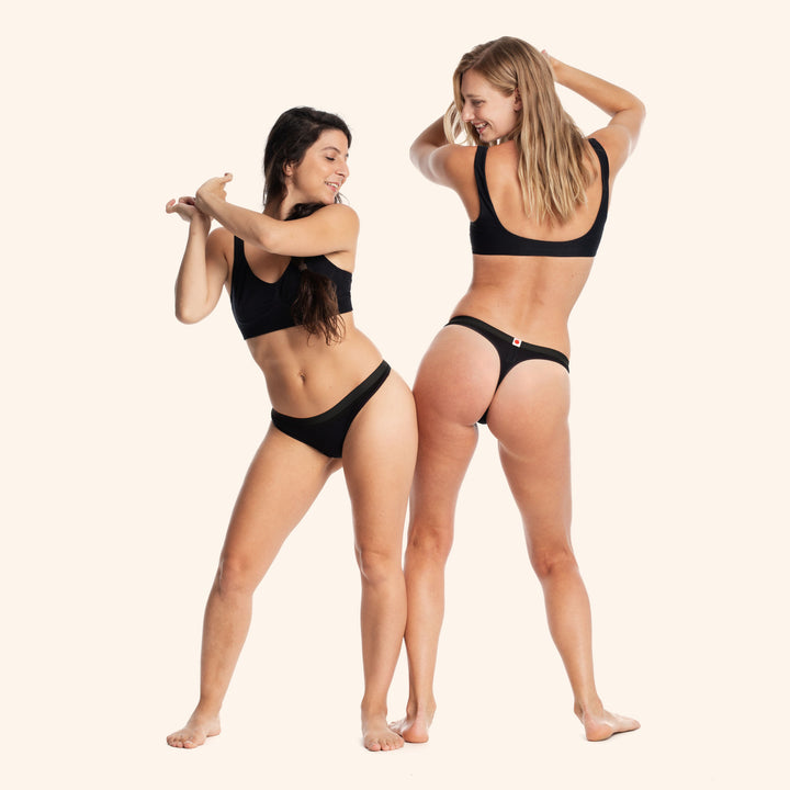La Thongy Noire ✦ Culotte menstruelle