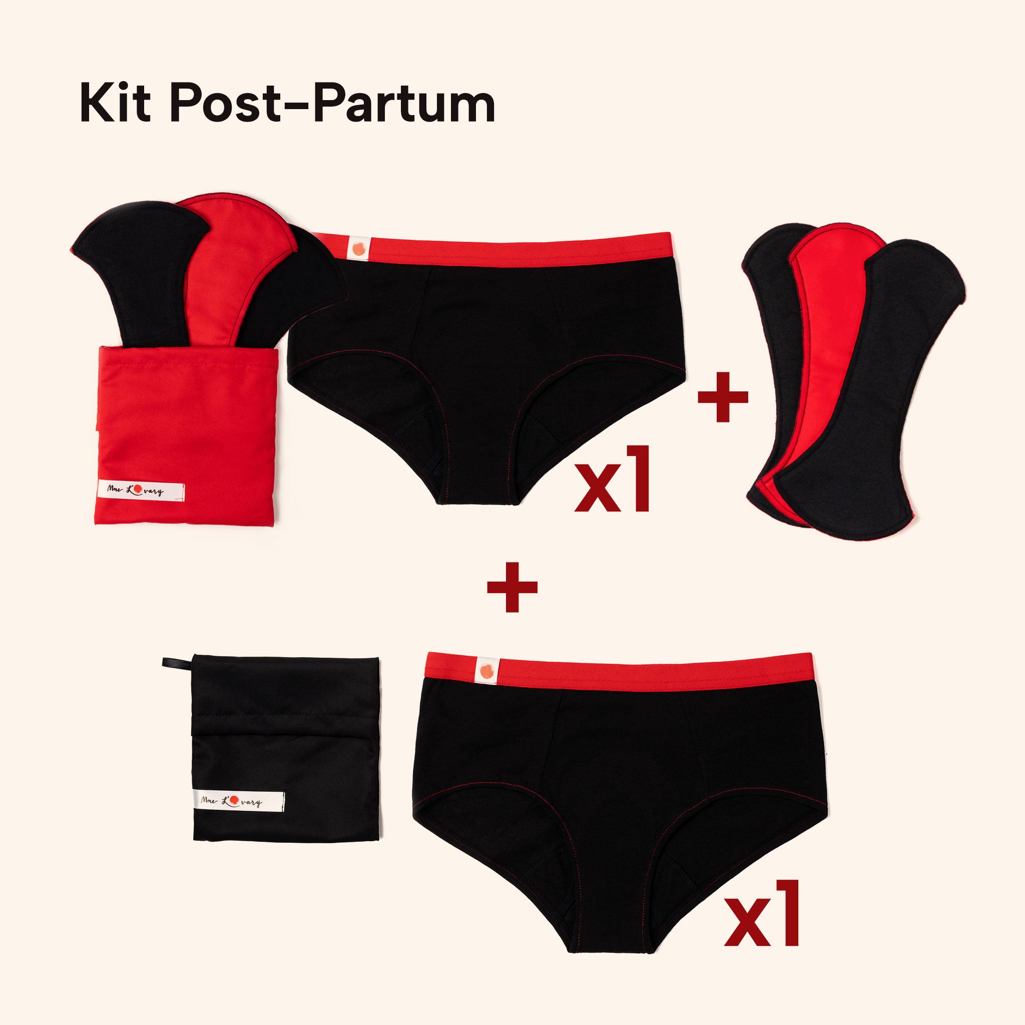 Culotte post-partum, culotte de maternité élastique 3pcs pour le voyage(XL)  : : Mode